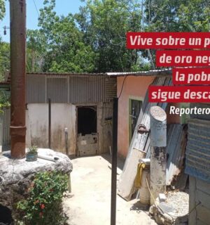 Vive sobre un pozo de oro negro, la pobreza sigue descalza