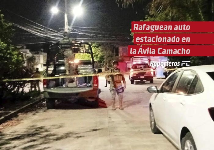 Rafaguean auto estacionado en la Ávila Camacho