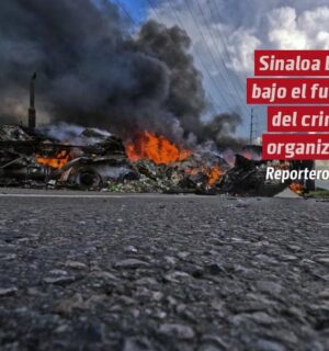 Grupos delictivos paralizan carreteras en cinco municipios de Sinaloa