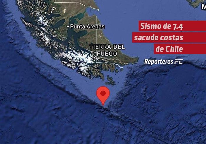 Sismo de 7.4 sacude costas de Chile y Argentina