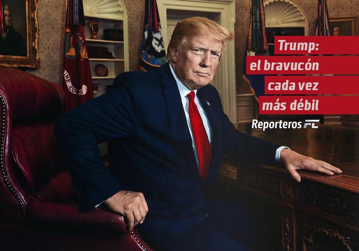 Trump: el bravucón cada vez más débil