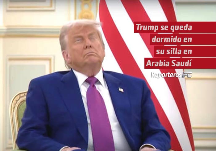 Trump se queda dormido en su silla en Arabia Saudí