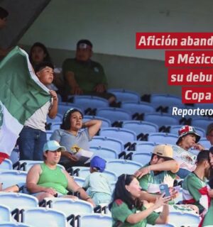 Afición abandona a México en su debut de Copa Oro