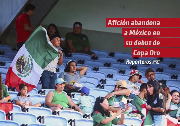 Afición abandona a México en su debut de Copa Oro