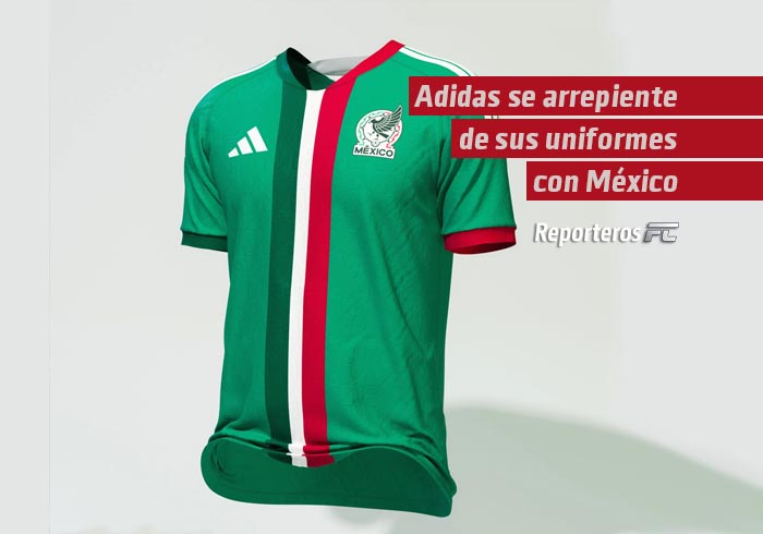 Adidas se arrepiente de sus uniformes con México