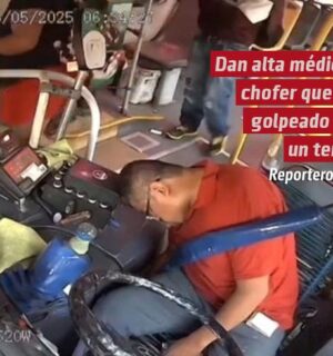 Dan alta médica a chofer que fue golpeado con un termo en Guadalajara