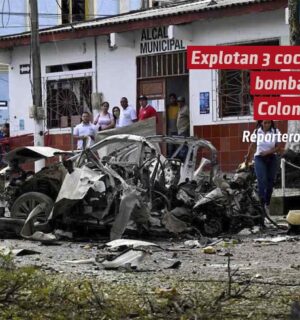 Explotan 3 coches bomba en Colombia