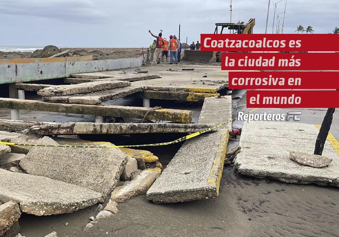 Coatzacoalcos es la ciudad más corrosiva en el mundo