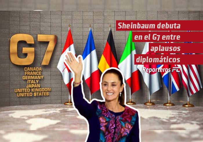 Sheinbaum debuta en el G7 entre aplausos diplomáticos y una bomba migratoria