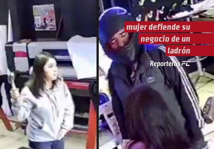 «Órale o grito», mujer defiende su negocio de un ladrón con un mazo en Xochimilco