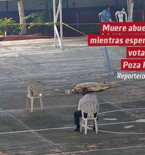 Muere abuelita mientras esperaba votar en Poza Rica