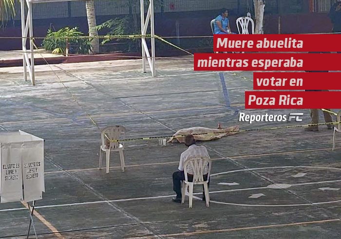 Muere abuelita mientras esperaba votar en Poza Rica