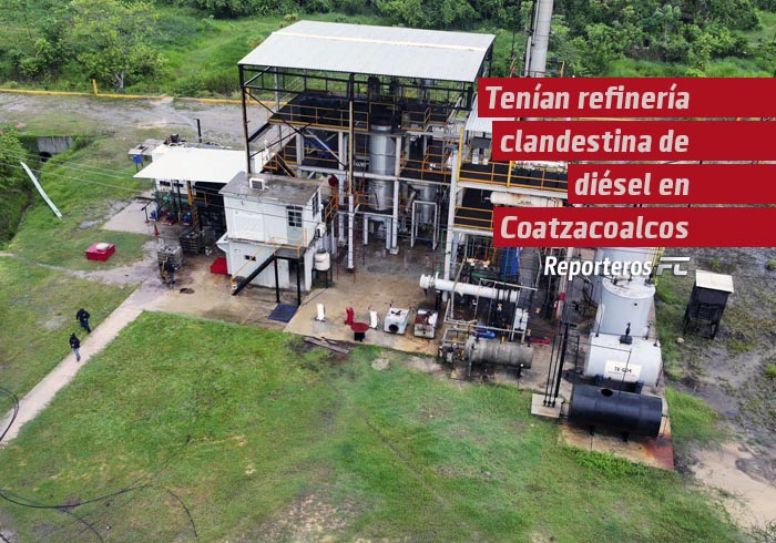 Tenían refinería clandestina de diésel en Coatzacoalcos
