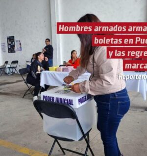 Hombres armados roban boletas en Puebla y las regresan marcadas