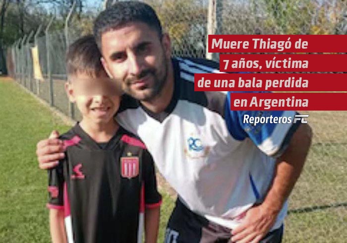Muere Thiagó de 7 años, recibió una bala perdida mientras esperaba el autobús junto a su padre