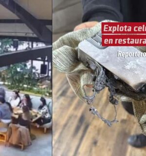 Explota pila de celular en restaurante de CDMX