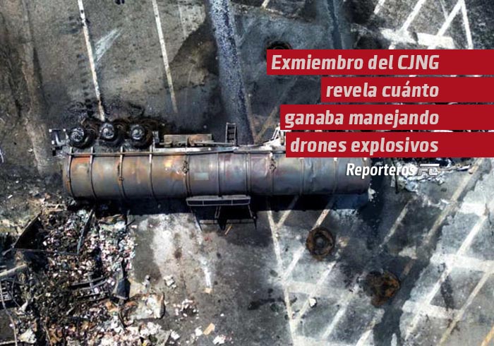 Exmiembro del CJNG revela cuánto ganaba manejando drones explosivos