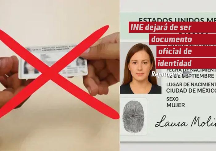 INE dejará de ser documento oficial de identidad
