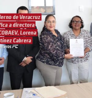 Gobierno de Veracruz ratifica a directora del COBAEV