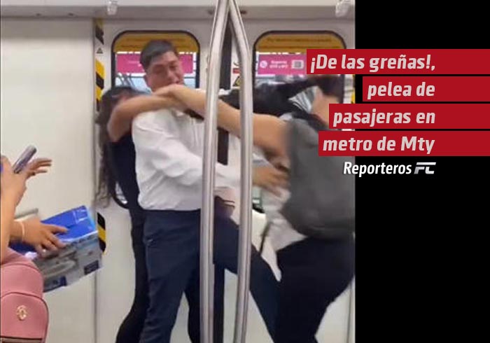 ¡De las greñas!, así terminaron dos pasajeras en el vagón del Metro