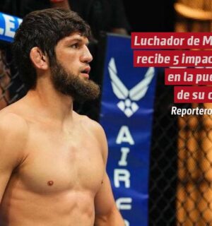 Luchador de MMA recibe 5 impactos de bala en la puerta de su casa; logró escapar con vida 