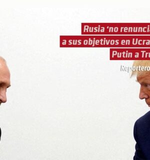 Putin advierte a Trump que Rusia «no renunciará» a sus objetivos en Ucrania
