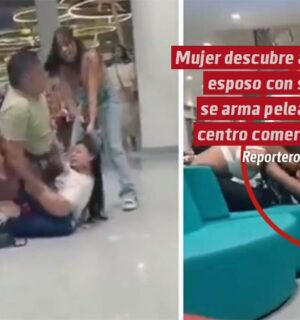 VIDEO | Mujer descubre a su esposo con su amante