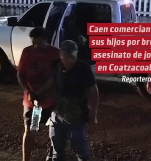 Caen comerciante y sus hijos por brutal asesinato de joven en Coatzacoalcos
