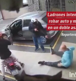 Ladrones intentan robar auto y moto en un doble asalto