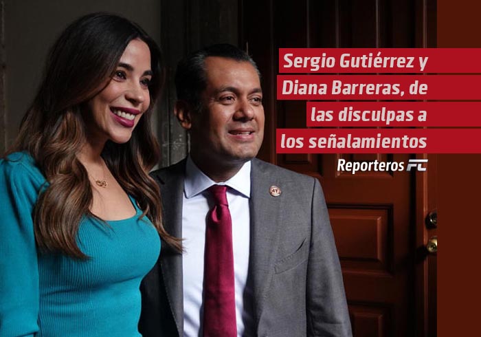 Sergio Gutiérrez y Diana Barreras, de las disculpas al señalamiento por lujos