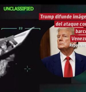 Donald Trump difunde imágenes del ataque contra barco de Venezuela