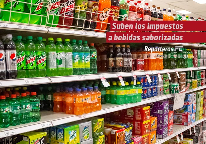 Suben los impuestos a bebidas saborizadas