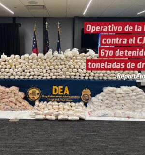 Operativo de la DEA contra el CJNG: 670 detenidos y toneladas de droga asegurada
