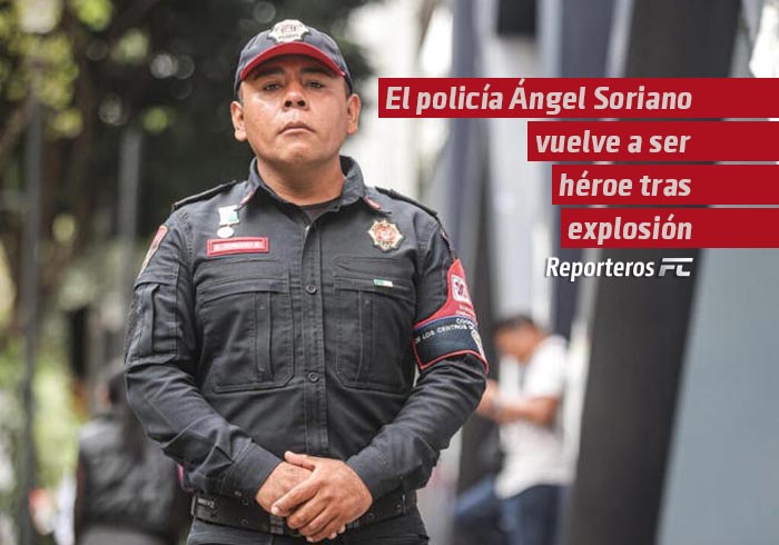 En 2015 devolvió 42 mil pesos, ahora ayudó a abuelita tras explosión en puente La Concordia; él es el policía Ángel Soriano