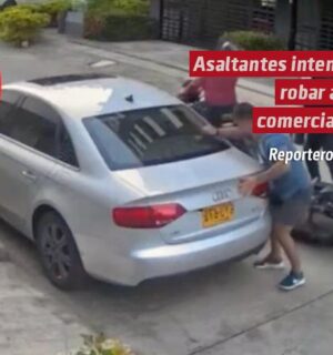 VIDEO | Asaltantes intentan robar a un comerciante