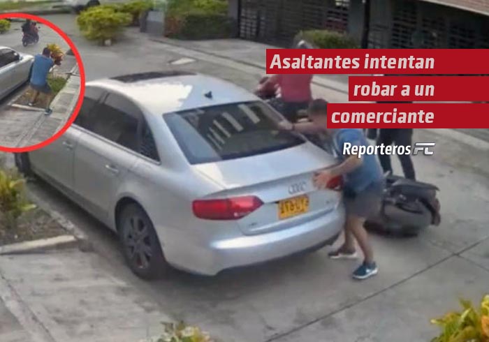 VIDEO | Asaltantes intentan robar a un comerciante