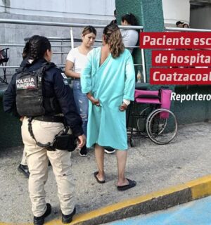 Paciente escapa de hospital en Coatzacoalcos y moviliza a la policía