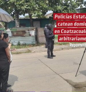 Policías Estatales catean domicilio en Coatzacoalcos; hay una familia agraviada