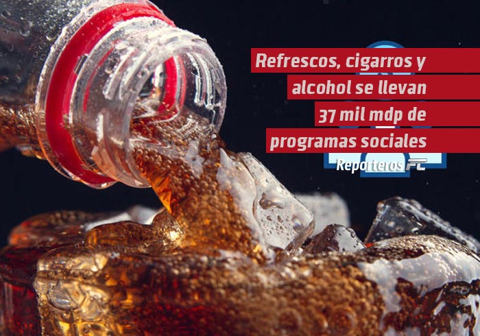 Refrescos, cigarros y alcohol se llevan 37 mil mdp de programas sociales