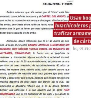 Usan buques huachicoleros para traficar armamento de cárteles