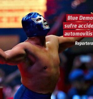 Blue Demon Jr. sufre accidente automovilístico