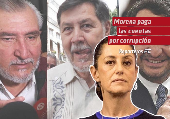 Morena paga las cuentas por corrupción