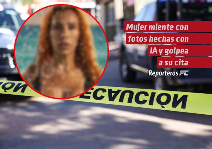 Mujer miente con fotos hechas con IA y golpea con tacones a su cita en Saltillo