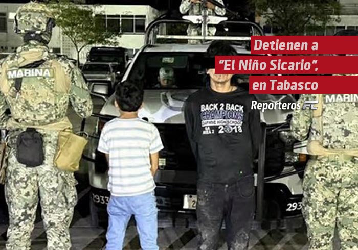 Detienen a «El Niño Sicario», adolescente integrante de grupo delictivo dedicado al secuestro en Tabasco