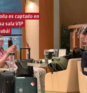 Noroña es captado en lujosa sala VIP de Dubái: “¿Y la austeridad?”