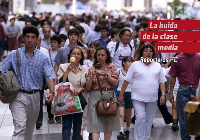 La huida de la clase media
