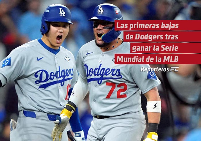 Las primeras bajas de Dodgers tras ganar la Serie Mundial de la MLB