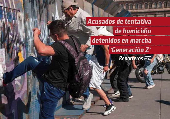 Acusados de tentativa de homicidio detenidos en marcha ‘Generación Z’