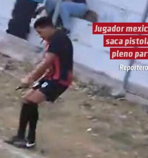 Jugador mexicano saca pistola en pleno partido; tiene pasado en un club histórico