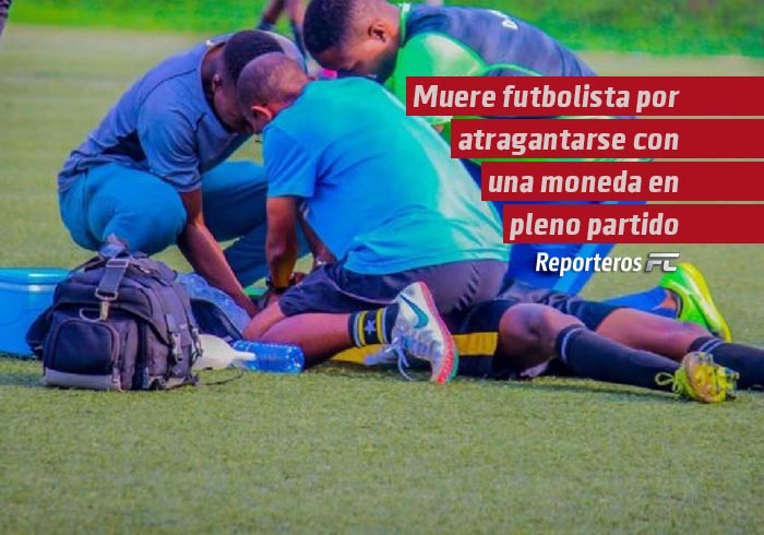 Muere futbolista por atragantarse con una moneda en pleno partido